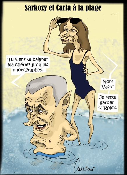 Sarkozy à la plage.JPG
