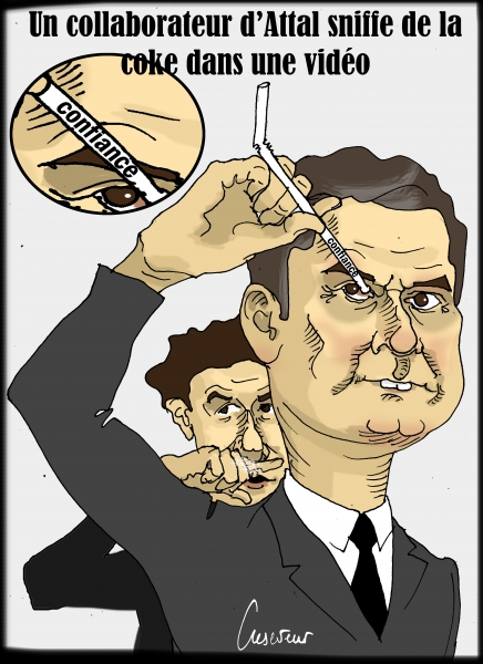 Un collaborateur d'Attal sniffe de la coke.JPG