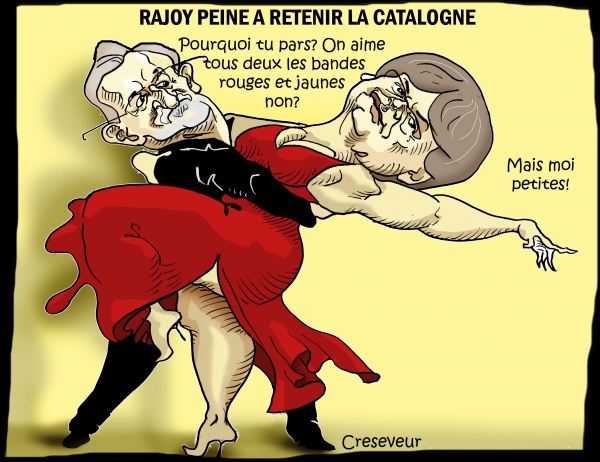 Rajoy encombré avec la Catalogne.JPG