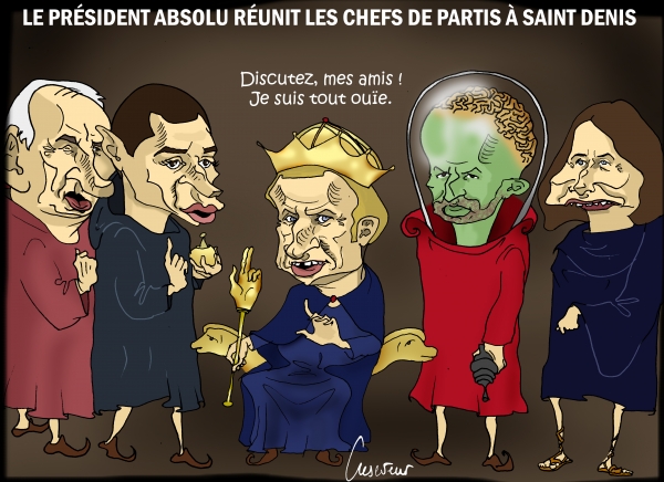 Macron reçoit à St Denis.JPG