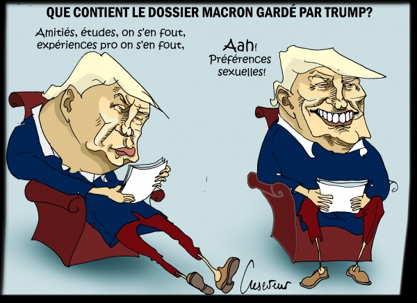 Trump avait un dossier Macron.JPG