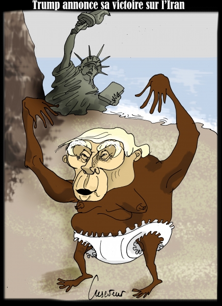 Trump victorieux de l'Iran.JPG