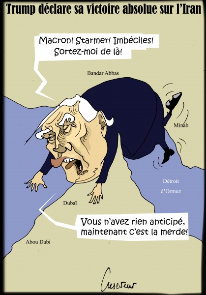 Trump coincé à Ormuz.JPG